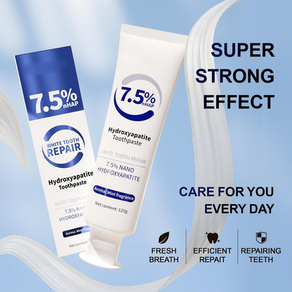 M-SDRWIKEY Hydroxyapatite Toothpaste,M-SDRWIKEY Toothpaste,Hydroxyapatite Toothpaste,Deep Cleaning Oral Care Toothpaste,Whitening Toothpaste,Enamel Protection & Whitening for Sensitive Teeth,120g (1)