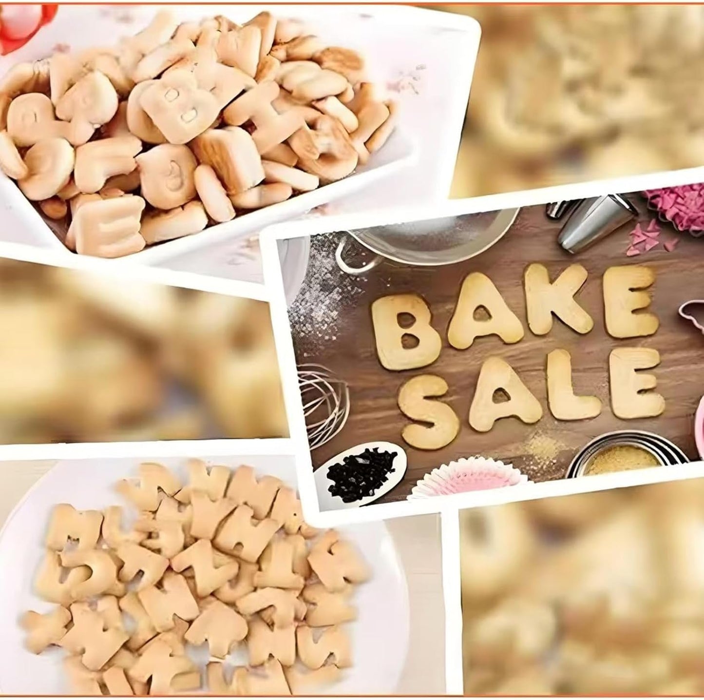 Mini Letter and Number Cookie Cutter Set, Stainless Steel Letter and Number Cookie molds for Baking, Fruit, Fudge Cookies, Cakes and Holiday Themed Parties (36 Pieces)