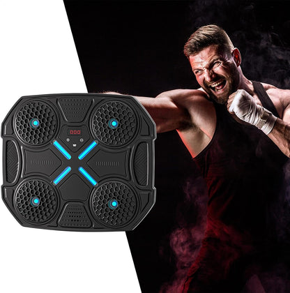 High-Tech Boxing Equipment, Music-Integrated Punching Trainer, Training Punching Machine for Fitness, Smart Boxing System with Gloves, Boxing Machine with Music Display, Punching Machine for Home