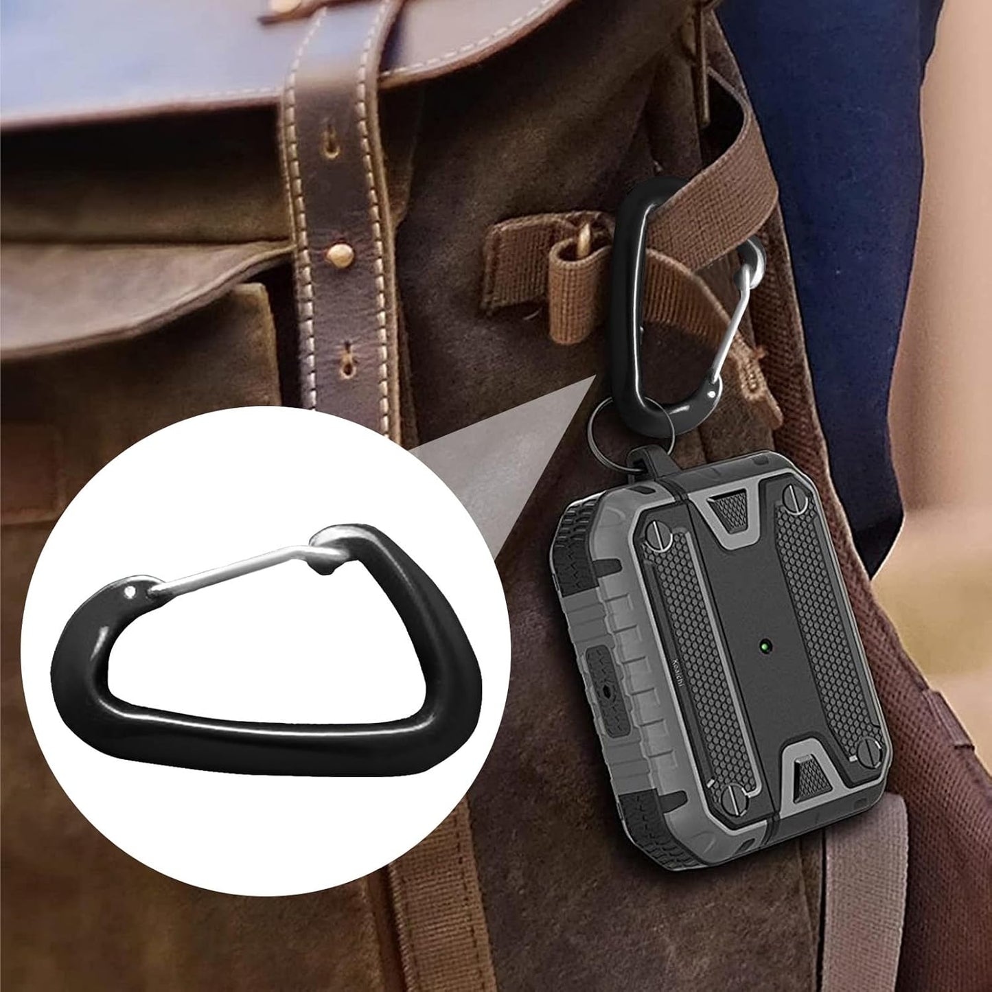Carabiner Clip, D Shaped Spring Hook, Small Carabiners, Camping Accessories Buckle, Multipurpose Outdoor Gear for Hiking, Climbing, Backpacking, and Adventure Activities, Aluminum