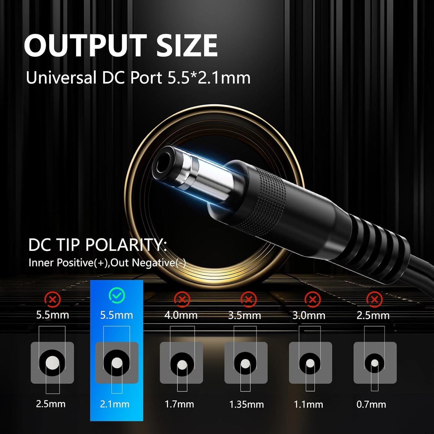 REIGY Power Adapter 12 V 1A 12 W for Cameras, LED Strips, Scanners, Vacuum Cleaners, Modem, AC 100-240 V 50/60 Hz to DC 12 V, Power Supply 5.5 mm x 2.1 mm, Output Cable Length 3 m