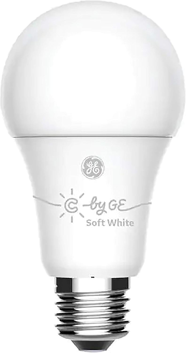 GE C Starter Kit Remote with 60-Watt EQ A19 Soft White Dimmable Smart LED Light Bulb