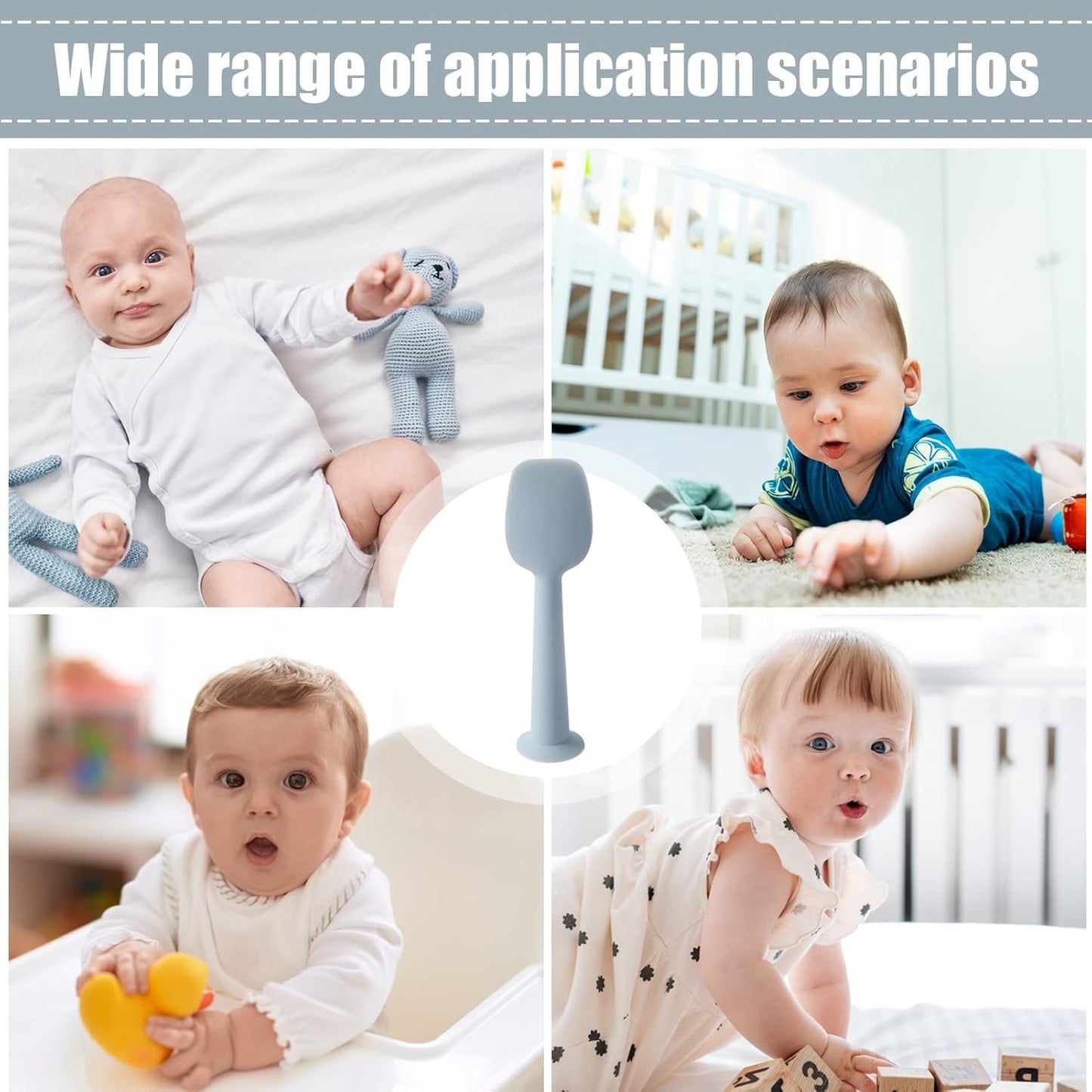 Baby Diaper Cream Spatula,Baby Diaper Spatula With Suction Base | Silicone Soft Paste Applicator For Rash And Butt Care, Nursery Bath Wipe Friendly Tool