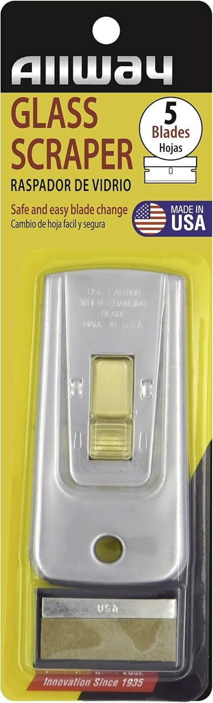 ALLWAY GS Safety Glass Scraper with 5 Blades