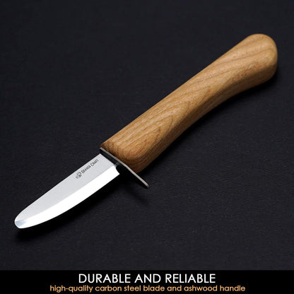 BeaverCraft Whittling Knife for Kids, Beginners - Safety Wood Carving Knife C1 Kid - Whittling Knives with Rounded Tip for Children, Entry-Level Carvers - Wood Carving Tools for Beginners, Boy Scout