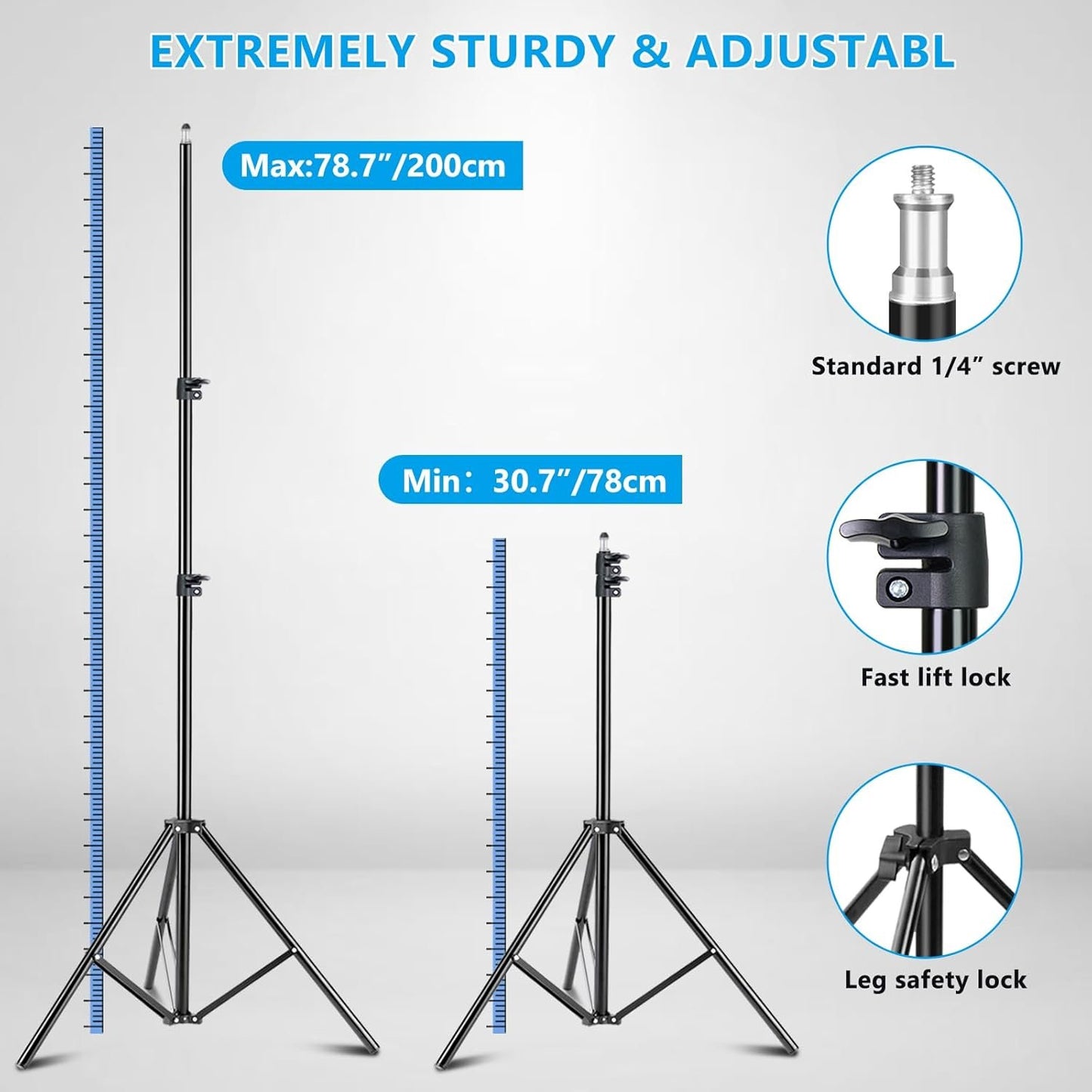 MSKIRA Softbox Lighting Kit 85W Bi-Color LED Dimmable Soft Box Light Stand Photography Continuous Light Studio Softboxes for Portraits, YouTube, Product Fashion Shooting