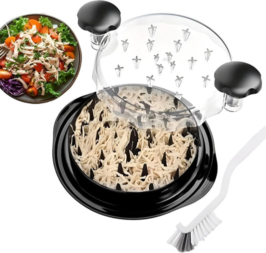 Chicken Shredder Tool Twist Large - 10'' Meat Shredder for Chicken Breast,Visible Kitchen Gadgets Meat Grinder Machine with Brush,Strong Anti-Slip Strip,BPA Free, Suitable for Pork Beef Chicken