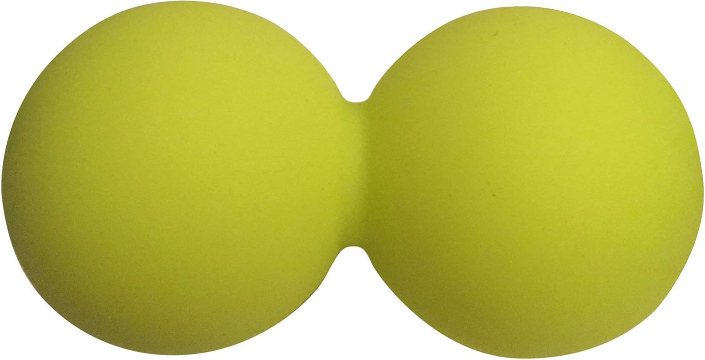 Peanut Massage Roller - Amazing Headache Relief! Silicone Spine Massager/Still Point Inducer -Perfect for Sore Muscles, Myofascial Release and Tension Headache Relief - Double Lacrosse Ball by HealPT