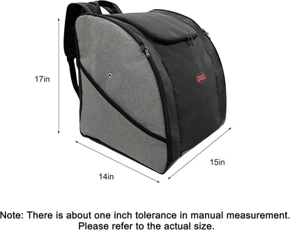 Ski Boot Bag Backpack, Ski Bags for Air Travel, Ski bag and Snowboard Boot Bag, Store Ski Gear and Transport Helmet Goggles Gloves Clothing, Great for Men, Women and Youth