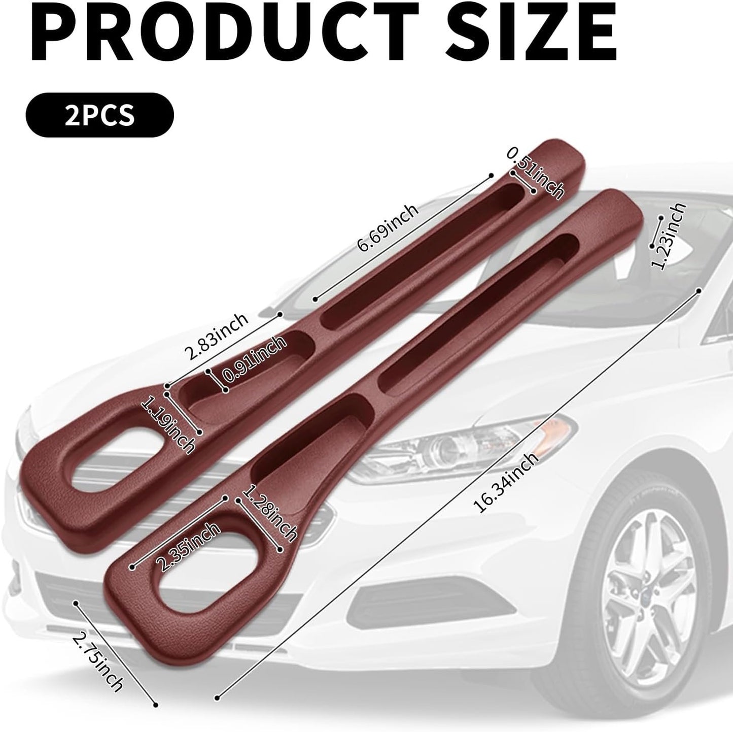 2PCS Upgrade Car Seat Gap Filler Organizer,Car Gap Filler Organizer with Storage Space for Filling Gaps & Storing Items,Versatile Car Accessories Gap Filler for Car Fit Most Vehicles (Red)