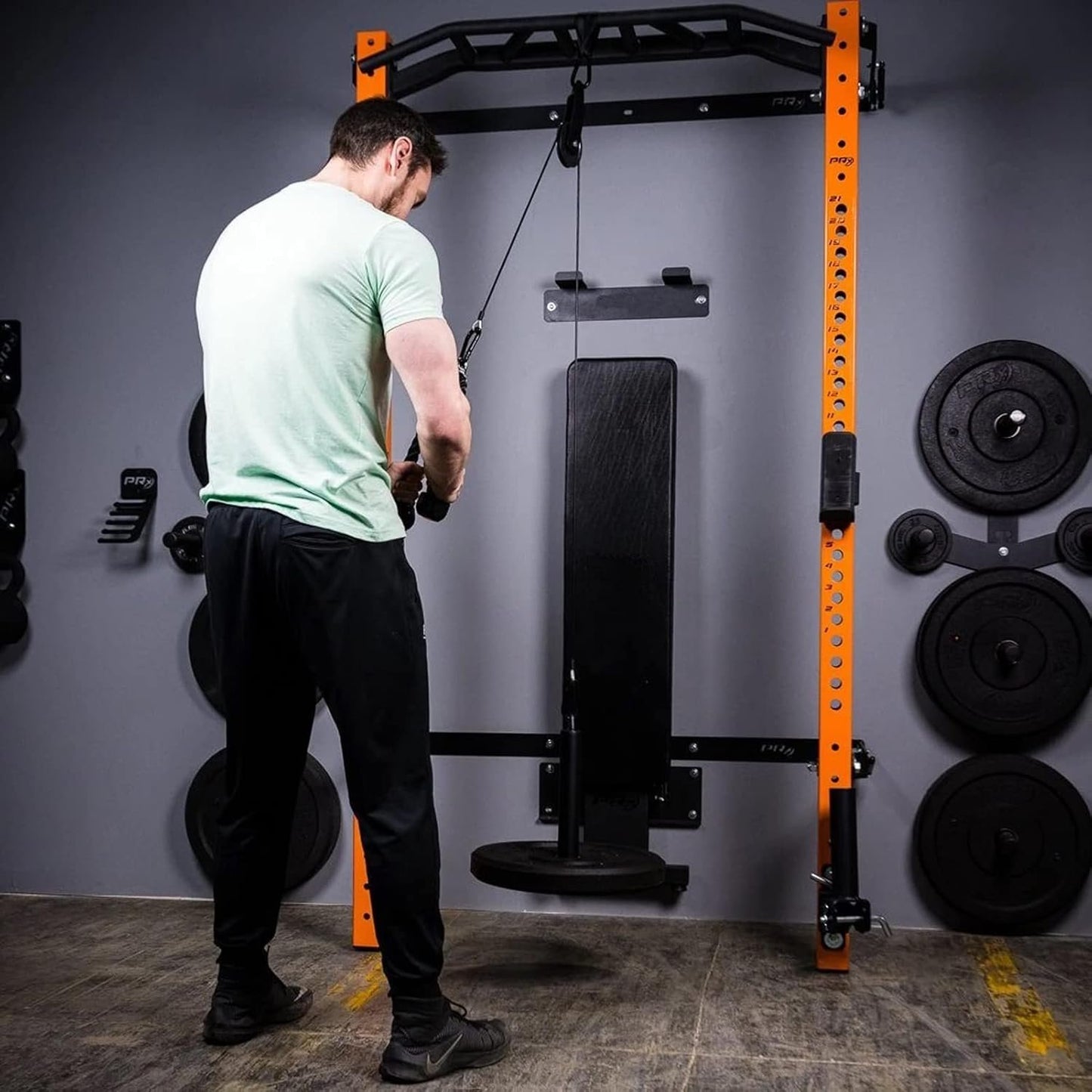 Taeku Pulley System for Exercise, LAT Fitness Pulley Machine Attachments Pro Weight Lift Strength Training Equipment for Gym Home
