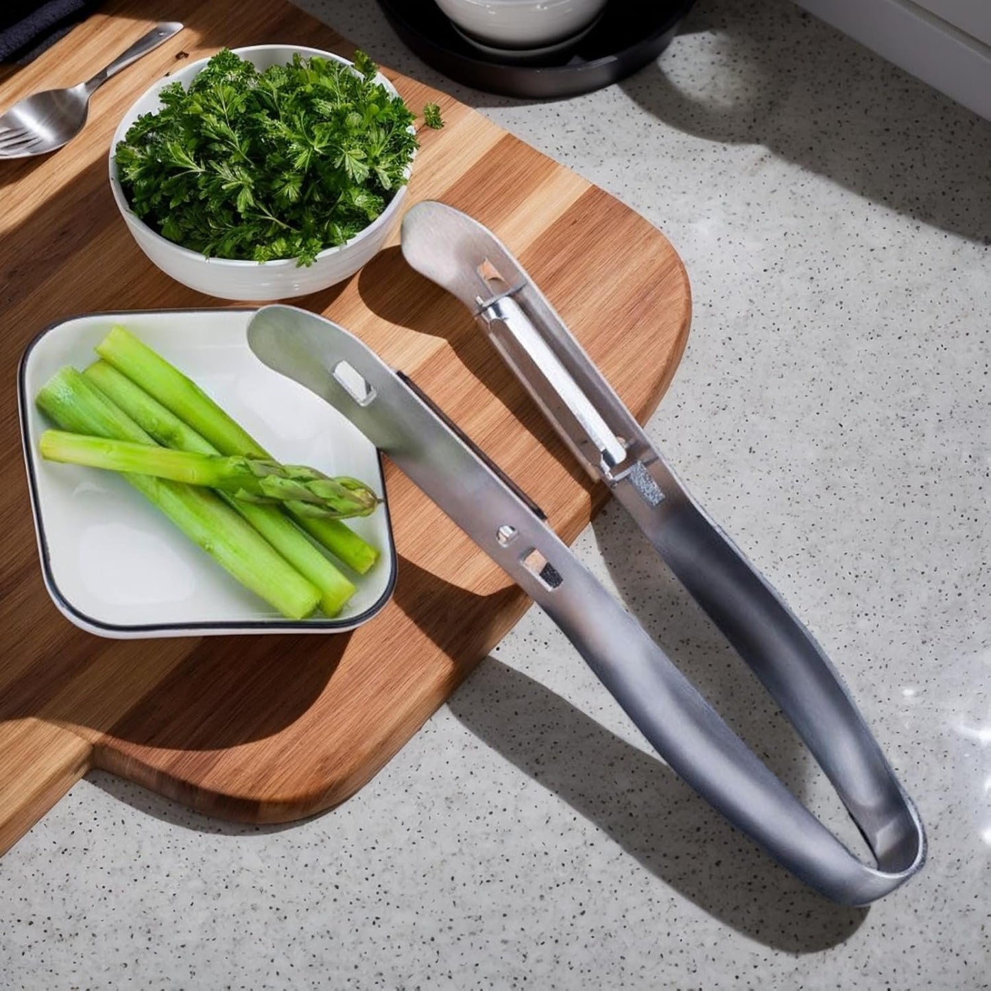 Vegetable Peeler | Stainless Steel Double-Sided Potato Peelers with Handle - Kitchen Gadgets Tools for Salad Making Juicing Restaurant Outdoor Market Food Prep