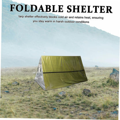 SUPVOX Multi-use Emergency Tent Survival Blanket Insulated Shelter Windproof for Outdoor Activities