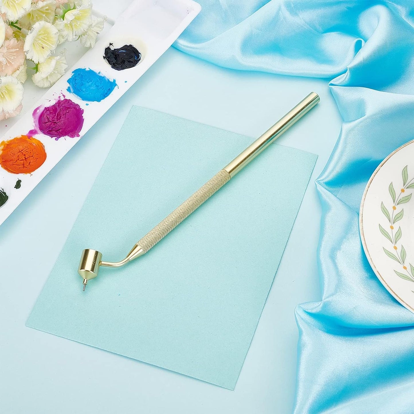 GORGECRAFT 1pc Slanting Fine Line Painting Pen Fluid Writer Pen Retro Aluminum Fineliners Paint Pen Artists Student Sketch Portable Drawing Tools Art Craft Calligraphy Stationery Writing Supplies