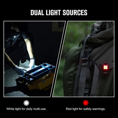 OLIGHT Oclip EDC Flashlight with Magnetic, Dual Light Sources 300 lumens Rechargeable Pocket Light, Easy to Attach and Clip-on for Hiking, Camping, Emergency, and Daily Use(Black)