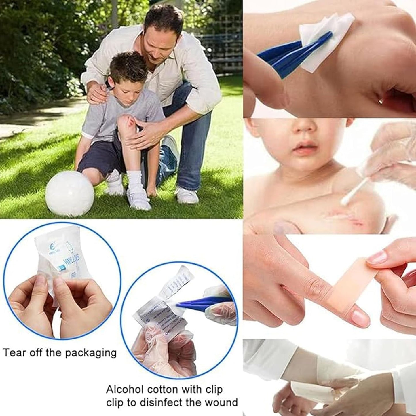 240Pcs First Aid Kits, Emergency Survival Kit for Family Hiking Office Vehicle Workplace Camping & Outdoor with Waterproof Laminate Bags You Protect Your Supplies (240)