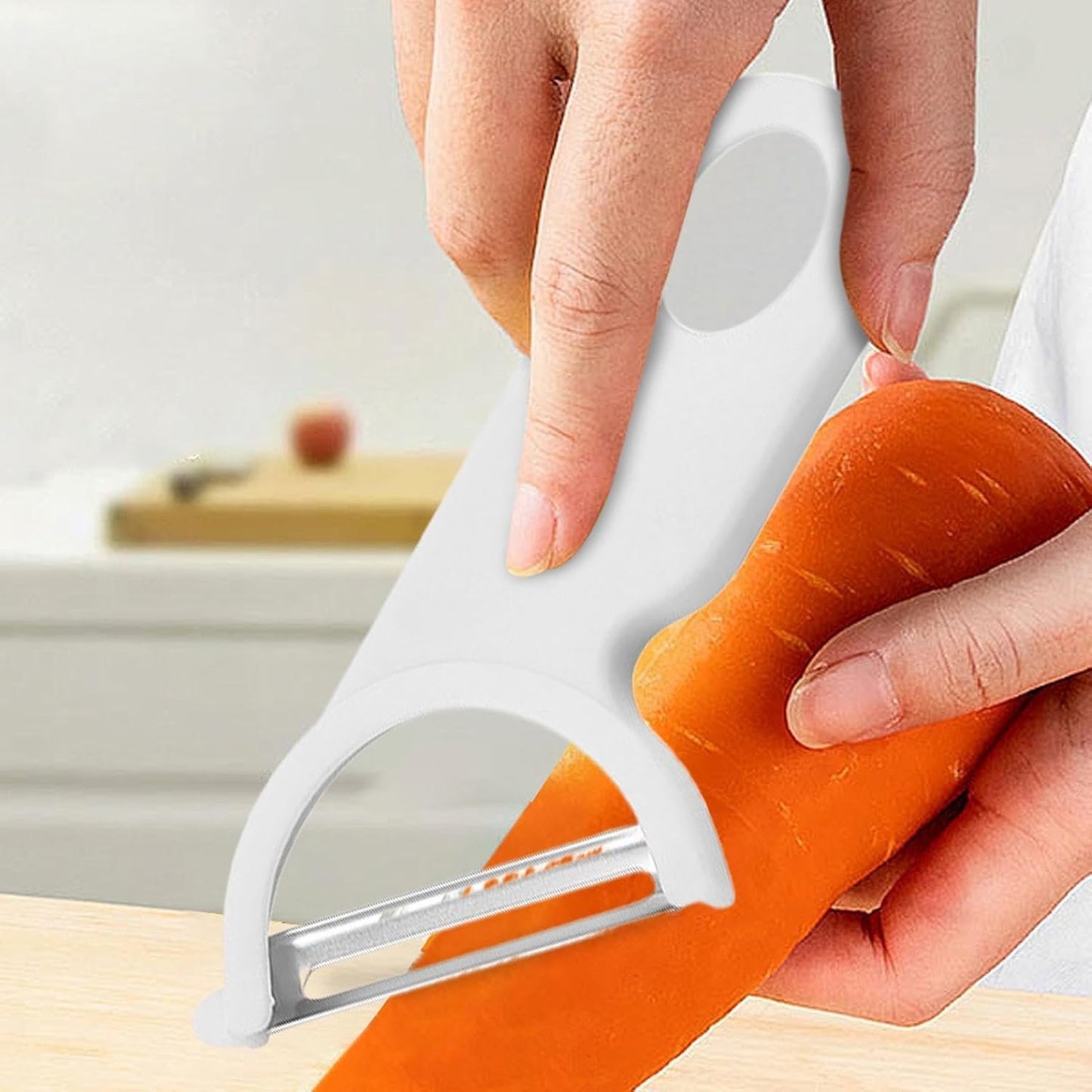fanelod Y Pelapatate, pelapatate da cucina | Pelafrutta in acciaio al carbonio - Utensile per sbucciare a forma inclinata Gadget da cucina Affettatrice per cavolo per mele Patate Frutta Carote