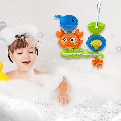 Suction Bath Toys, Shower Water Play Set, Fun Interactive Design, Strong Suction Attachment, Bathroom Entertainment, Ideal for Kids, Bathtub, Beach, Swimming, Travel, Daily Use