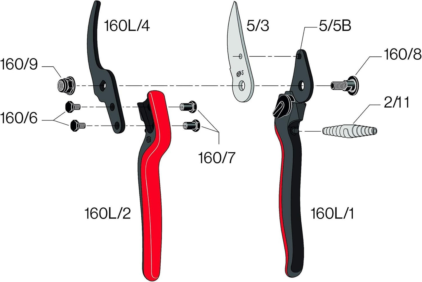 Felco F160L Essential Large Hands Pruner