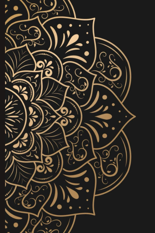 Mandala Journal for Women: Meditation Yoga Relax Black Lined Notebook Writing Diary - 120 pages