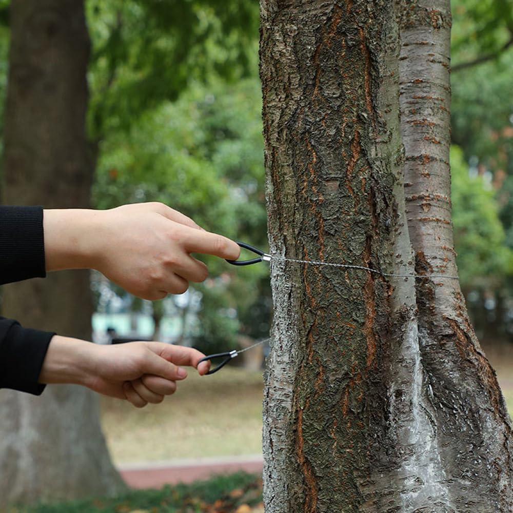 Emergency Wire Saw 2 Pcs, 31.5inch Pocket Saw for Outdoor Camping Survival - Tree Wood PVC Pipe Cutting Tool