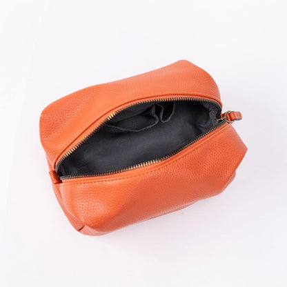 Angelina's Palace Personalized Makeup Bag,Waterproof Vegan Leather Toiletry Bag,Embossed Name Cosmetic Bag for Birthday Bridesmaids Wedding Gift