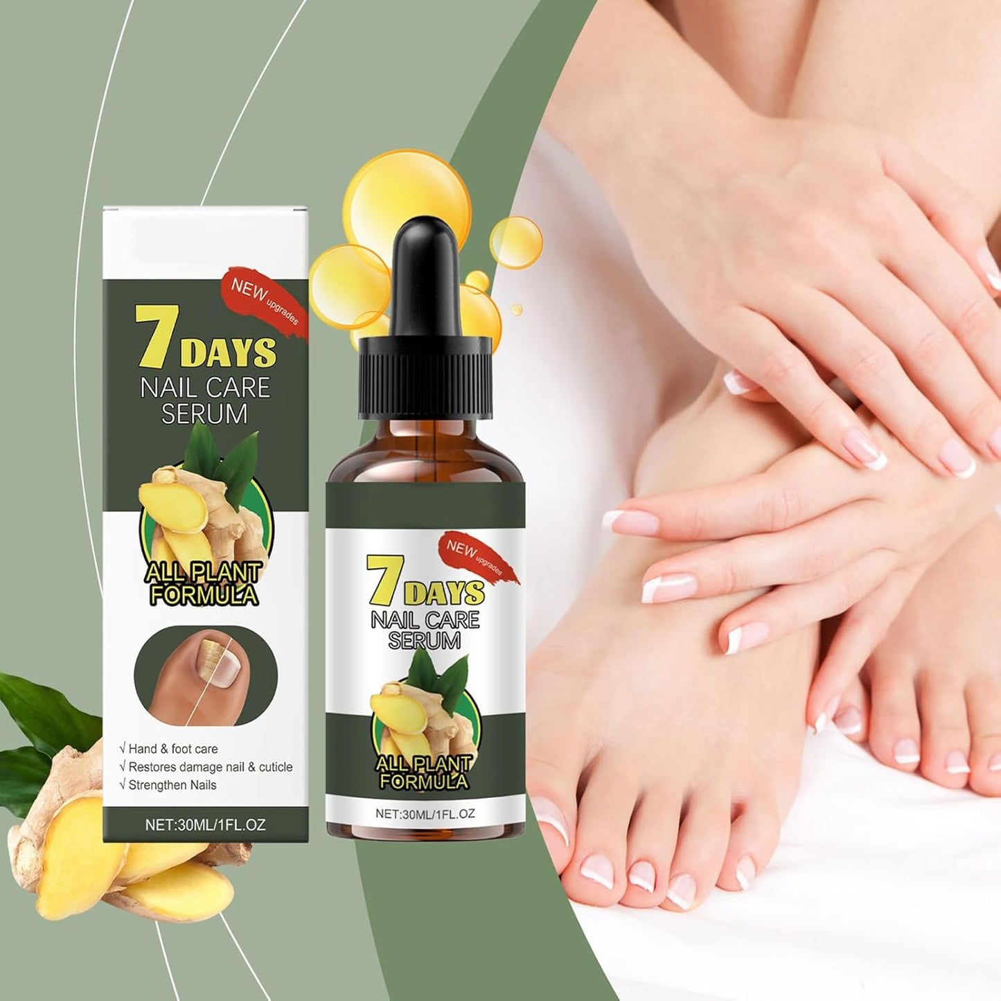 Natural Nail Care Moisturizer, Professional Nail Growth Corrector, Quick-Absorb Formula, 30 ml Idratazione Trattamenti, Adatto per donne anziane, Home Salon Travel Use