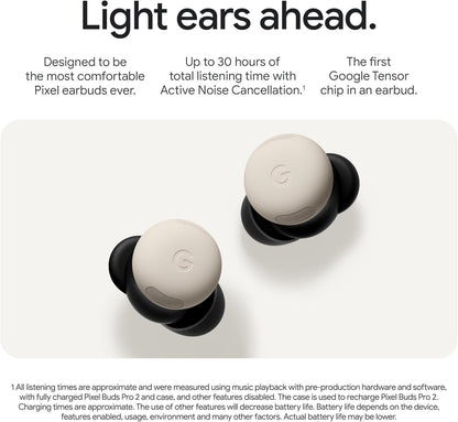 Google Pixel Buds Pro 2 - Noise Canceling Earbuds - Up to 31 Hour Battery Life with Charging Case - Bluetooth Headphones - Compatible with Android - Hazel