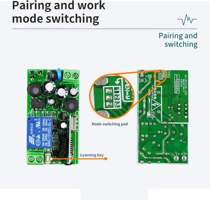 Practical 2 Channel Remote Controllers Systems with Receiver and Transmitters for Home Automation Daily Use