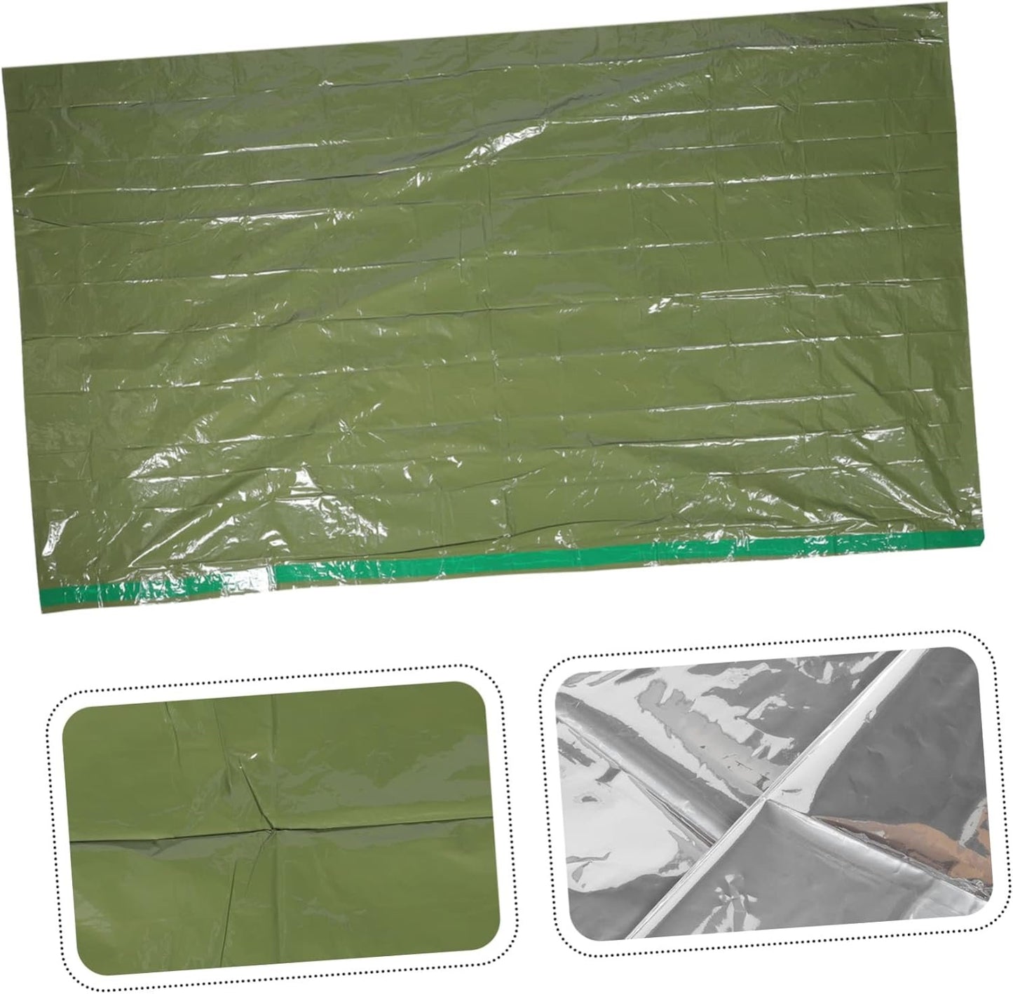 Generic Survival Camping Tent Emergency Thermal Blanket Multi Purpose Outdoor Survival Gear for Hiking Camping Lightweight Compact Design Essential for Emergency Preparedness