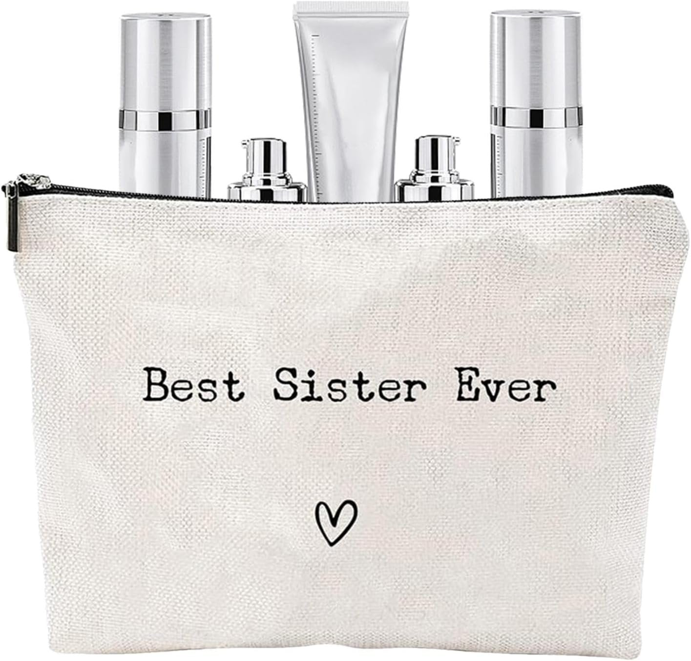 Best Sister Ever Travel Bag Toiletry Bag,Toiletry Bag Travel Bag, Best Sister Ever Toiletry Organizer for Sisters, Portable Toiletries Hygiene Bag, The Best Sister of All Time, Consulte la