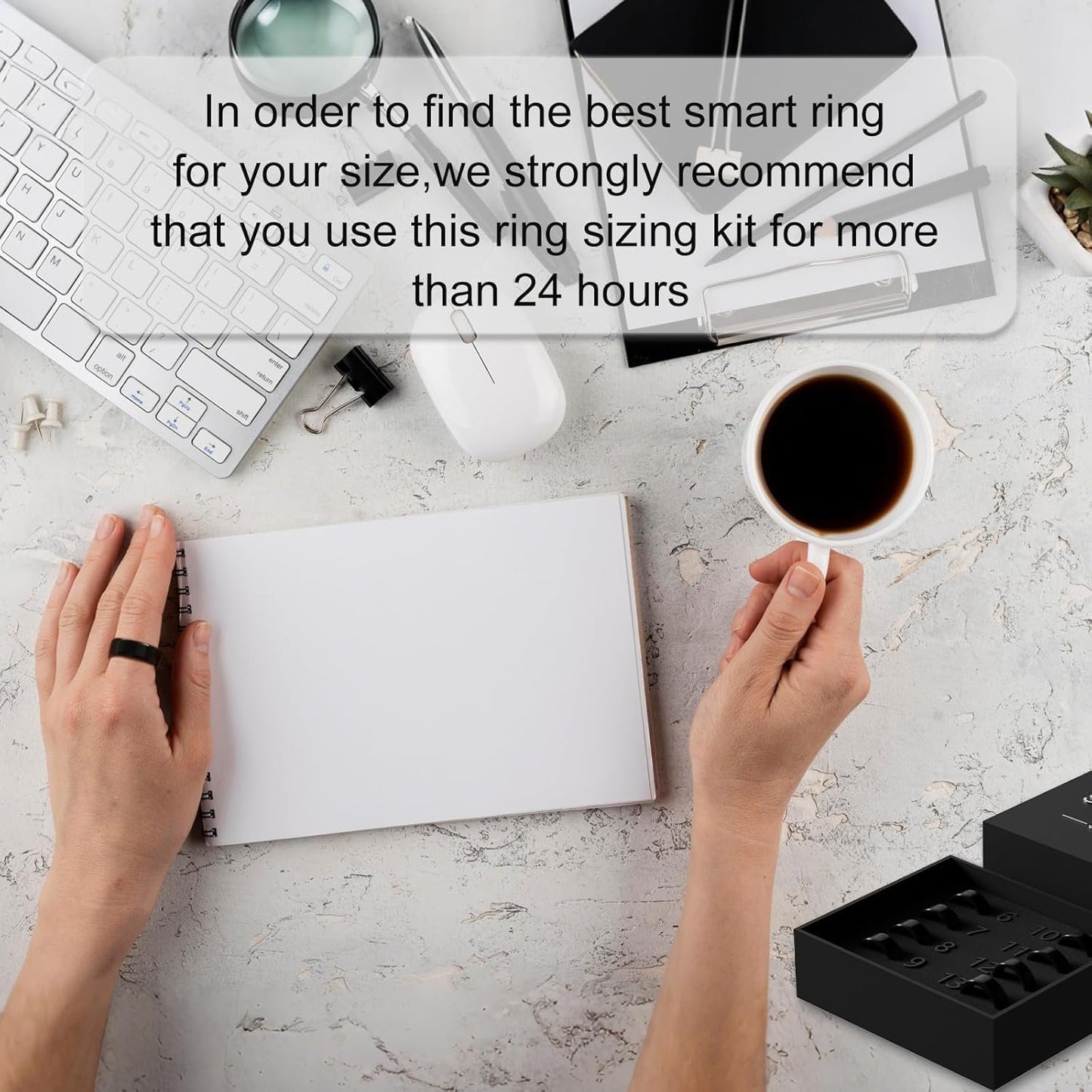 Victormont Smart Rings Sizing Kit - Size Before You Buy The Smart Ring, Outstanding Sizing - Includes 8 Sample Ring Sizes