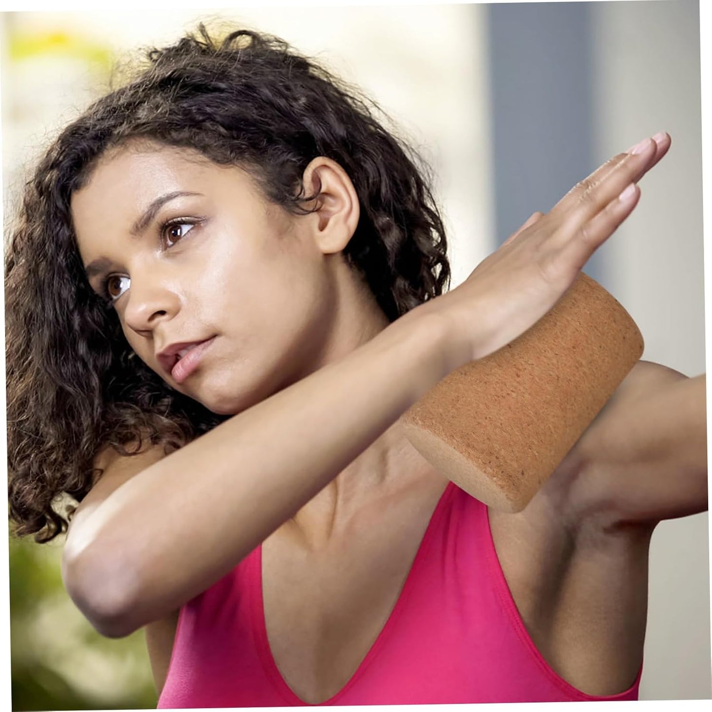 TOYANDONA Yoga Antiscivolo Massaggiatore Ergonomico per Allenamento e Recupero Muscolare per Schiena e Braccia e Portatile