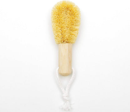 2 Types Set of Tawashi a Kitchen Scrub Brush with Handle for Dish, Pan, Pot, Strainer, Sink and Vegetables