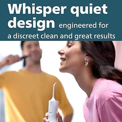 Philips Sonicare Cordless Power Flosser 3000, Water Flosser with Innovative Quad Stream Technology, Oral Irrigator with 2 Flossing Modes and 3 Intensity Levels, Ergonomic Design, Mint, HX3826/24
