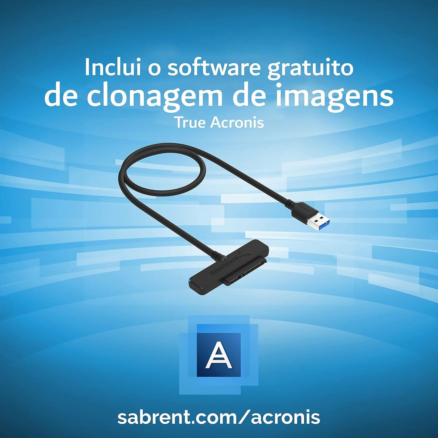 SABRENT SATA to USB Adapter Cable, USB 3.0 to 2.5 inch SATA III Adapter, HDD/SSD to USB, Hard Drive Adapter, UASP Supported, Compatible with MacBook, PC, Laptop - USB to SATA Adapter (EC-SSHD)