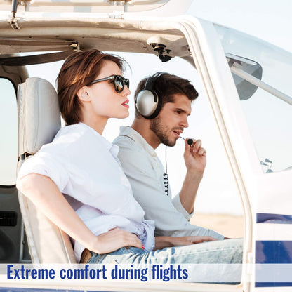 Mack’s Flightguard Airplane Pressure Relief Earplugs – 26dB NRR – Comfortable, Safe, Travel Ear Plugs
