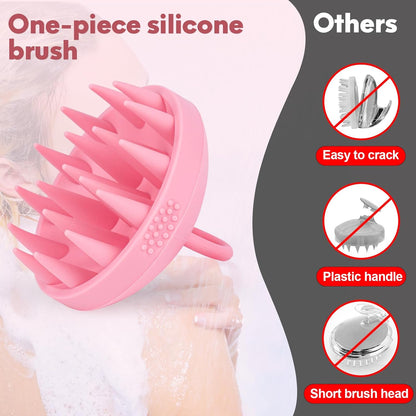 Alyvisun Scalp Massager, Soft Silicone Shampoo Brush for Hair Growth | Relaxation and Cleansing Head | Scalp Exfoliator