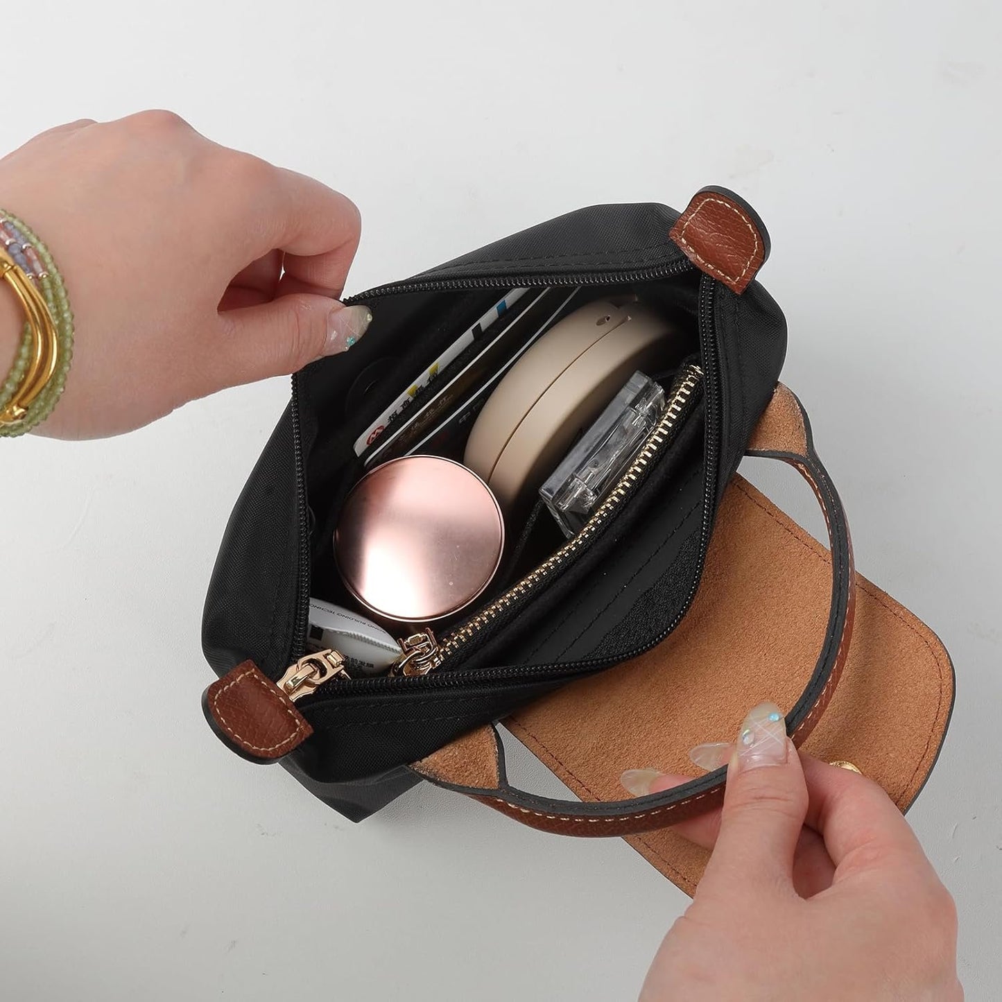 Gastinsave Handbag Purse Bag Organizer Insert Compatible with Longchamp le pliage Tote Bag