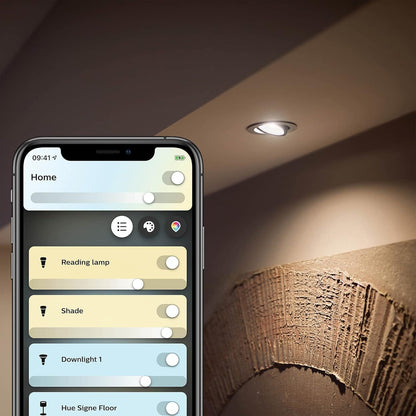 Philips Hue White Ambiance Single Smart Spotlight LED [GU10 Spotlight] - 350 Lumens (50W Equivalent). Compatible with Alexa, Google Assistant and Apple Homekit HUEWAGU10BTV2