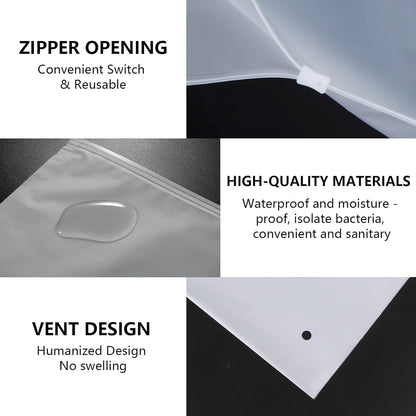Annhao 15 Pieces Waterproof Travel Bags, Transparent Resealable Zip Bag Multifunctional Travel Bag Organizer Bags for Clothes, Underwear, Shoes, Cosmetics (5 Sizes)