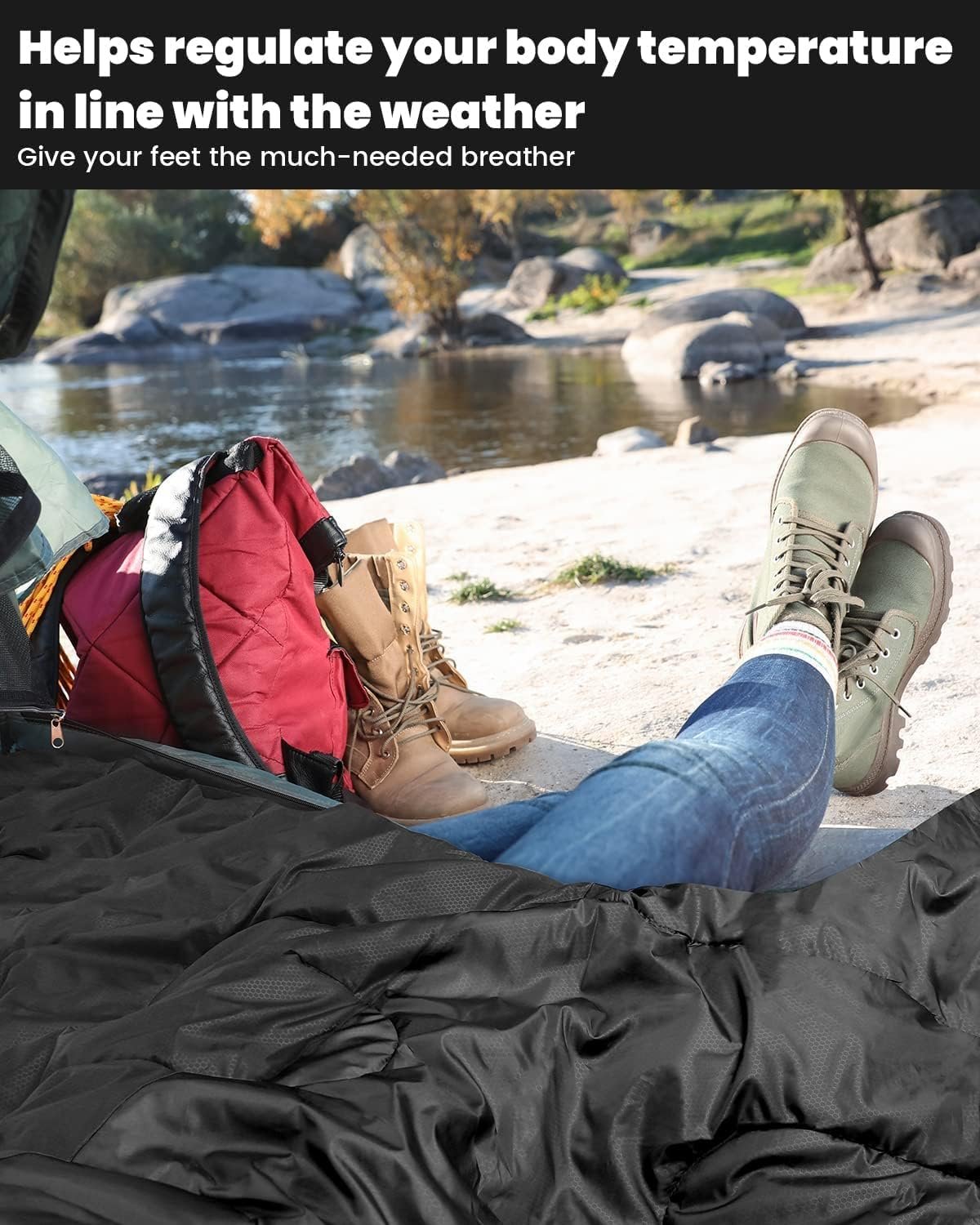 Camping Sleeping Bag for Adults: Sportneer 3 Season Warm Weather Waterproof Lightweight Sleeping Bag for Kids Backpacking Sleeping Bags for Adult Boys Girls Camping Hiking Outdoor