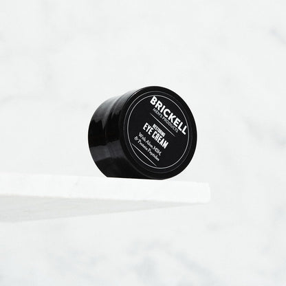 Brickell Men's Restoring Under Eye Cream for Men, Natural and Organic Anti Aging Eye Balm For Puffiness, Wrinkles, Dark Circles, Crows Feet and Under Eye Bags, 0.5 Ounce, Unscented