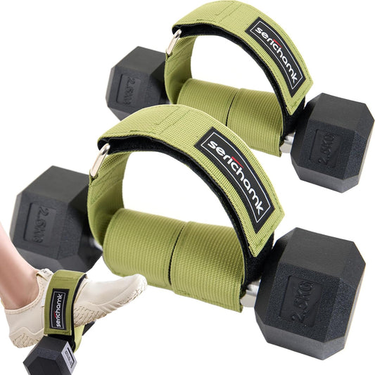 Feet Dumbbell Attachment, Tibialis Trainer Ankle Straps for Feet Weight Lifting Shin Splint, Hamstring Curls, Leg Curl Attachment at Home Gym Equipment