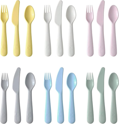 Ikea 901.929.62 Kalas Piece Bpa-Free Flatware Set of 18 (Packaging May Vary), Multicolored