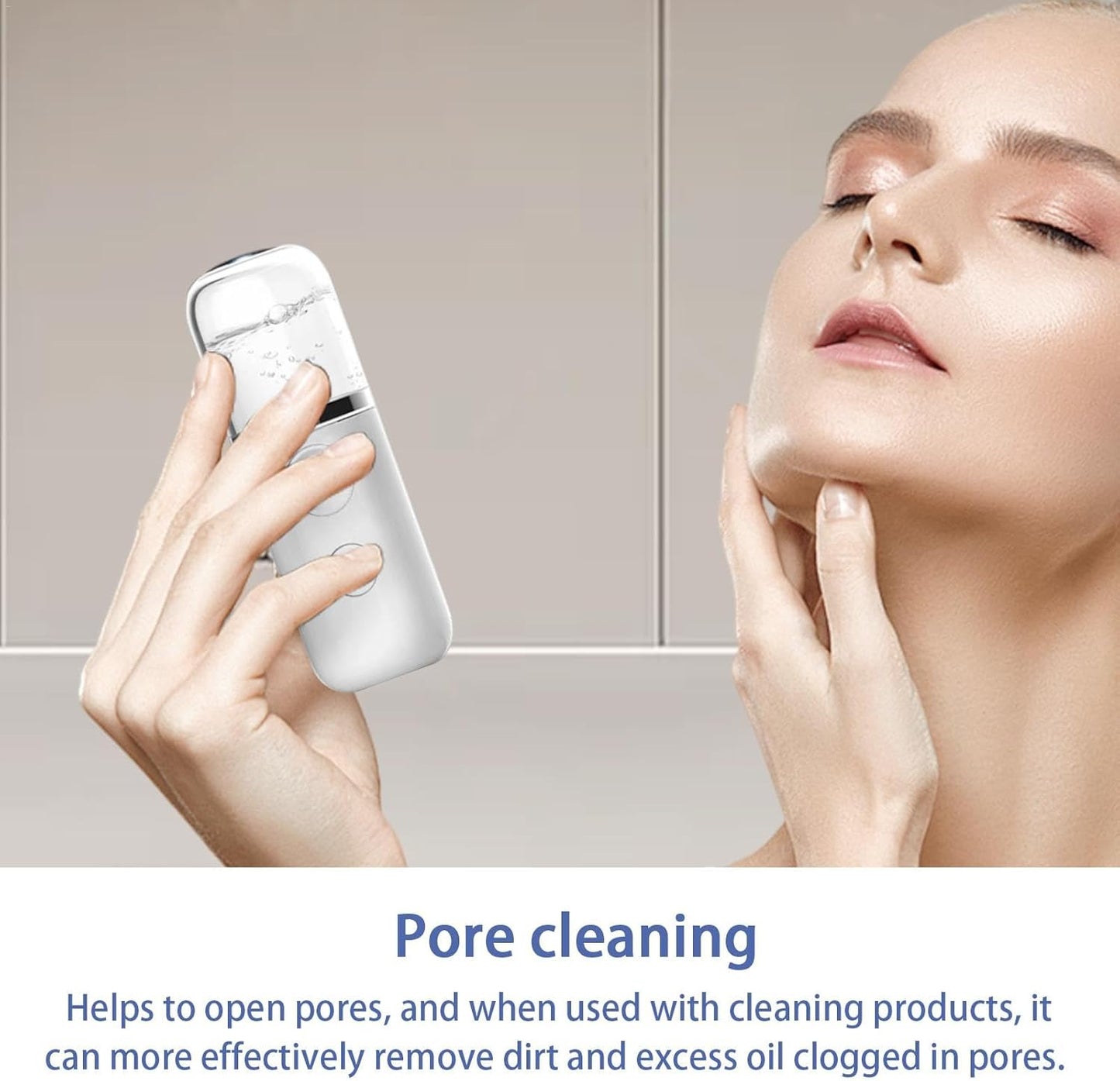 Steam Machine For Face, Facial Humidifier, Deep Cleansing Steamer, Hydrating Face Mist, Portable Facial Steamer, Skin Care Tool, Home Facial Spa, Skin Hydration Device, Compact Face Steamer, Facial
