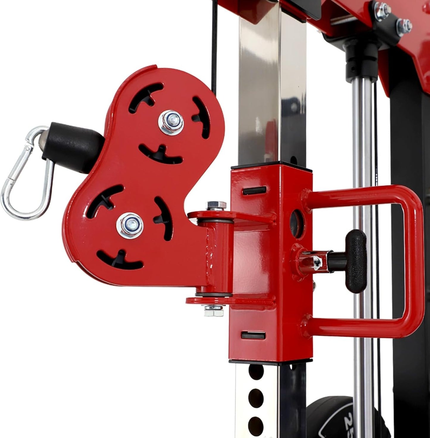Altas Strength Home Gym Smith Machine with Pulley System Gym Squat Rack Pull Up Bar Upper Body Strength Training Leg Developer Light Commercial Fitness Equipment Included Accessories 3058G