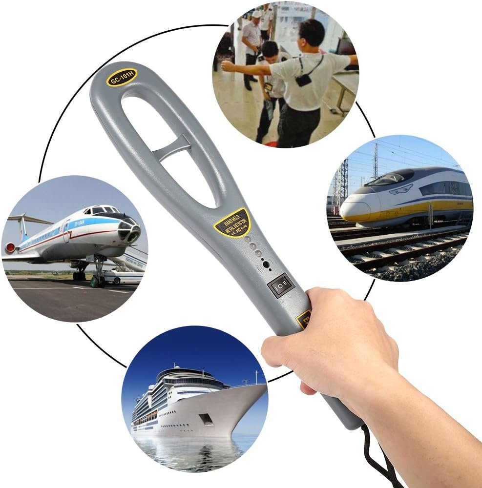 Metal Detector Underwater Portable High Sensitivity Portable High Sensitivity Hunter Finder Security Use on Dry Concrete