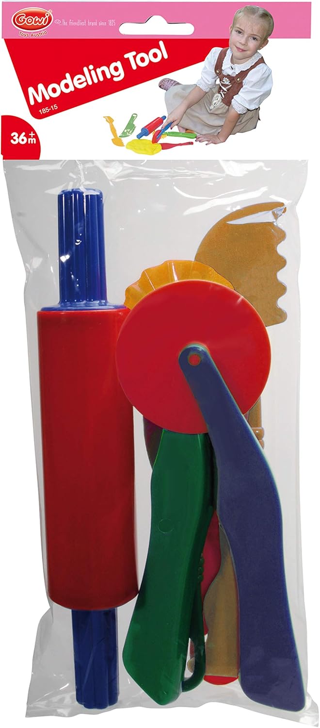 Gowi Toys Modelling Tools (Set of 6) - Play Dough Tools