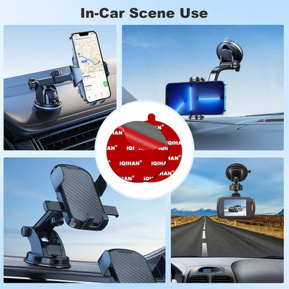 Adhesive Pad for Dashboard Suction Cup Mount, Sticky Pad Replacement for Car Cell Phone Mount, 5pcs 3.15"(80mm) Double-Sided Mounting Sticker Gel Tape for Magnetic Holder Base Windshield Dash Cam